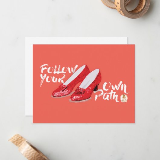 De wizard OZ™ | Volg uw eigen pad Notitiekaartje (Voorkant / Achterkant in situ)