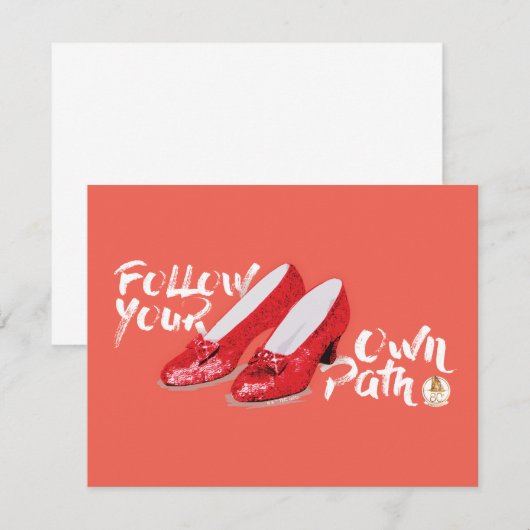 De wizard OZ™ | Volg uw eigen pad Notitiekaartje (Voorkant / Achterkant)