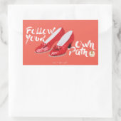 De wizard OZ™ | Volg uw eigen pad Rechthoekige Sticker (Tas)