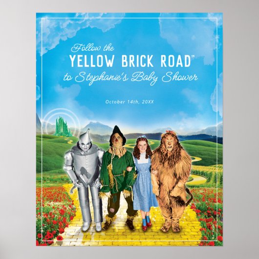 De wizard OZ™ | Welkom Baby shower Poster (Voorkant)