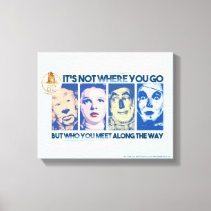De wizard OZ™   Wie u onderweg ontmoet Canvas Afdruk