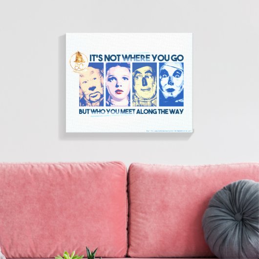 De wizard OZ™ | Wie u onderweg tegenkomt Canvas Afdruk (Insitu (Woonkamer))