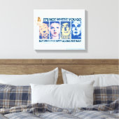 De wizard OZ™ | Wie u onderweg tegenkomt Canvas Afdruk (Insitu (Slaapkamer))