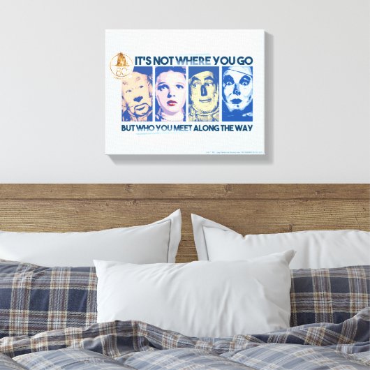 De wizard OZ™ | Wie u onderweg tegenkomt Canvas Afdruk (Insitu (Slaapkamer))