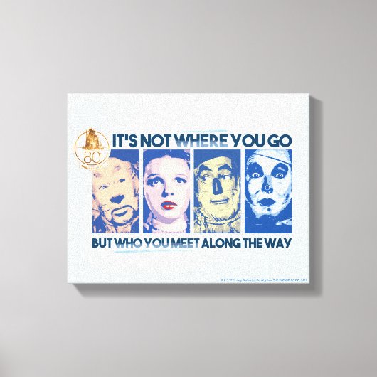De wizard OZ™ | Wie u onderweg tegenkomt Canvas Afdruk (Voorkant)