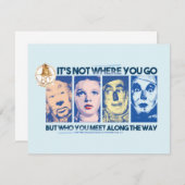 De wizard OZ™ | Wie u onderweg tegenkomt Notitiekaartje (Voorkant / Achterkant)