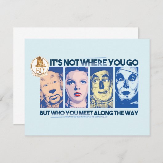 De wizard OZ™ | Wie u onderweg tegenkomt Notitiekaartje (Voorkant / Achterkant)