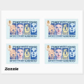 De wizard OZ™ | Wie u onderweg tegenkomt Rechthoekige Sticker (Vel)
