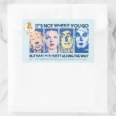 De wizard OZ™ | Wie u onderweg tegenkomt Rechthoekige Sticker (Tas)