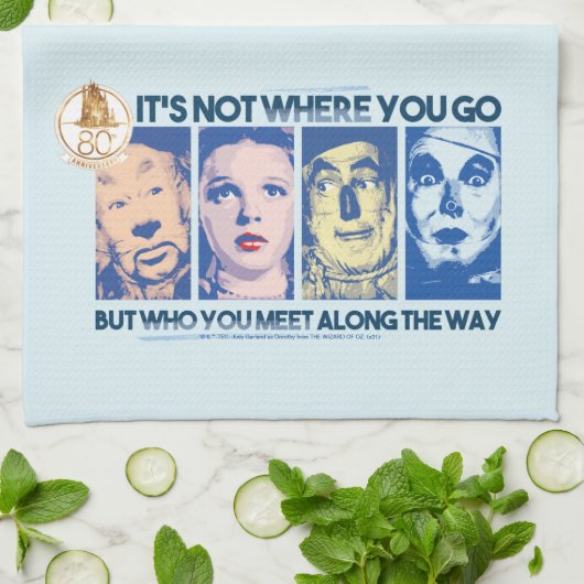 De wizard OZ™ | Wie u onderweg tegenkomt Theedoek (Gevouwen)