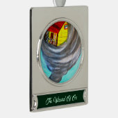 DE WIZARD VAN OZ DE TWISTERBannerversiering Verzilverd Banner Ornament (Rechts)