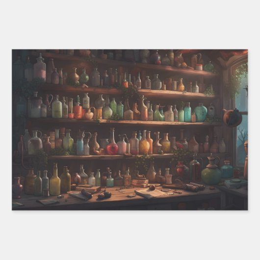 De Wizards Apothecary | Digitale kunst Inpakpapier Vel (Voorkant)