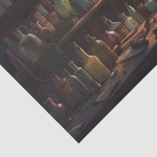 De Wizards Apothecary | Digitale kunst Tissuepapier (Detail)