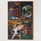 De Wizards Fantasy Library Legpuzzel (Verticaal)