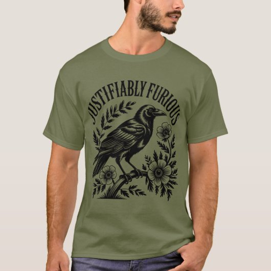 De Woedende Kraai T-shirt (Voorkant)