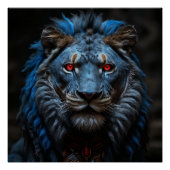 De woedende leeuw perfect poster (Voorkant)