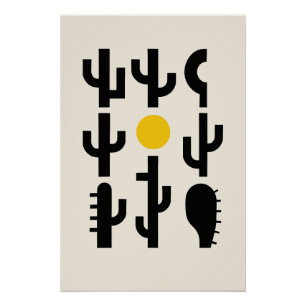 De woestijn in abstracte vorm perfect poster