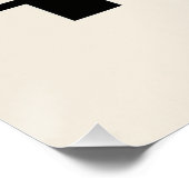 De woestijn in abstracte vorm perfect poster (Hoek)