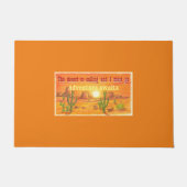 De woestijn noemt het zonneschijnlandschap aangepa deurmat (Voorkant)