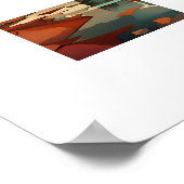 De woestijn ontlijst poster (Hoek)