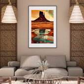 De woestijn ontlijst poster