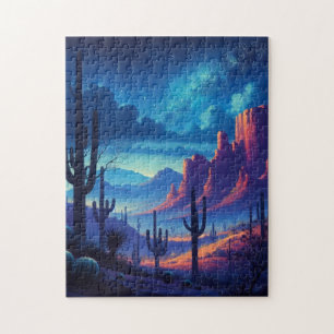De woestijn 's nachts zuidwestelijk legpuzzel