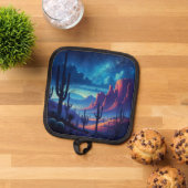 De woestijn 's nachts zuidwestelijk pannenlap (Top down)