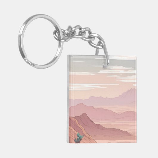 De woestijn sleutelhanger (Voorkant Links)