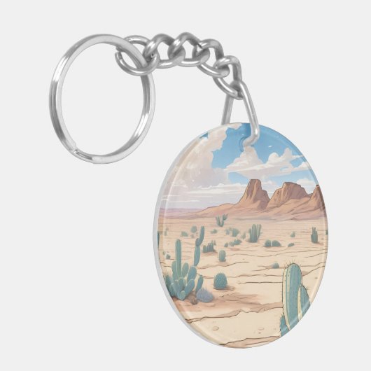 De woestijn sleutelhanger (Voorkant Links)