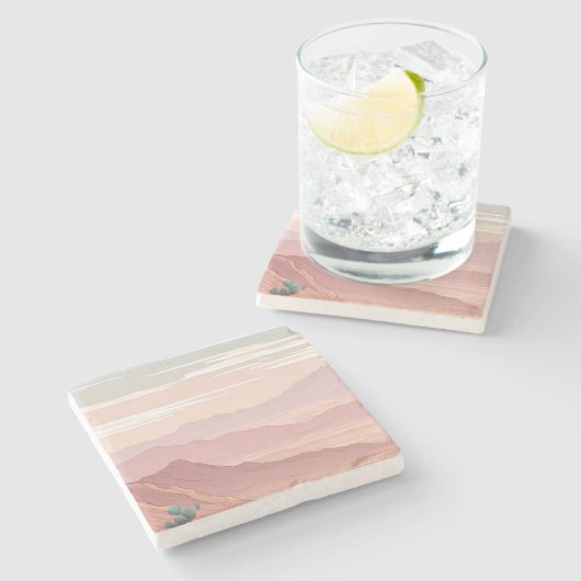 De woestijn stenen onderzetter (Zijkant)