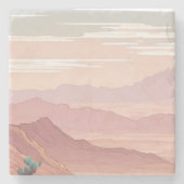 De woestijn stenen onderzetter (Voorkant)