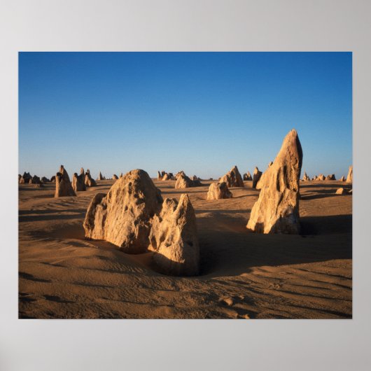 de woestijn The Pinnacles Nambung National Park Poster (Voorkant)
