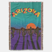 De woestijn van Arizona bij nacht Deken (Voorkant Verticaal)