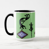 De woestijn van Arizona Zuidwest Kokopelli Mok (Links)