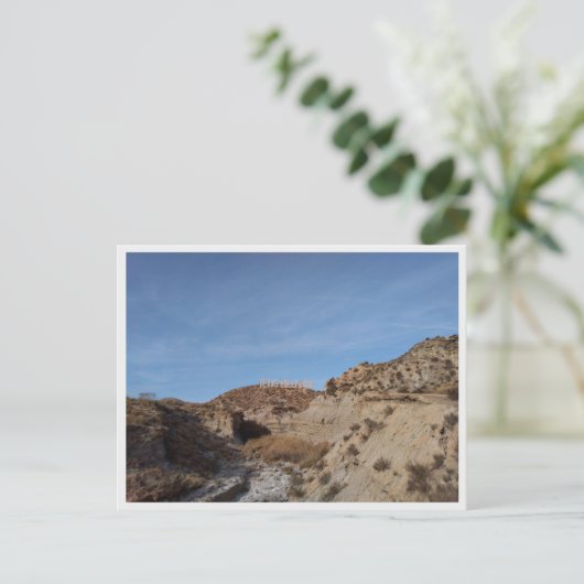 De woestijn van Tabernas (Spanje) Briefkaart (Staand voorkant)