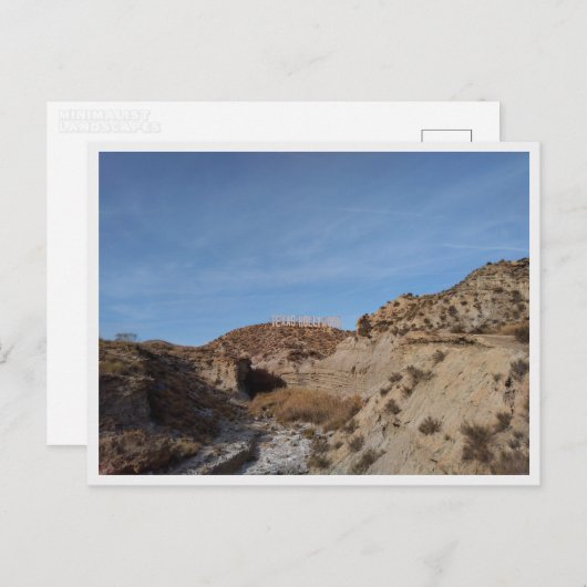 De woestijn van Tabernas (Spanje) Briefkaart (Voorkant / Achterkant)