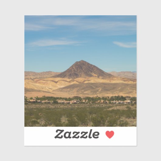 De woestijn van Zuid-Nevada Sticker (Vel)