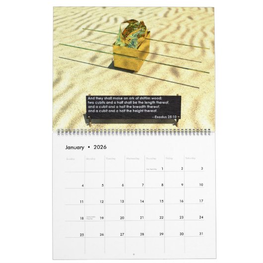 De woestijntablet kalender (Jan 2026)
