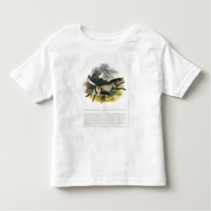 De Wolf (Canis lupus) is een educatieve illustrati Kinder Shirts