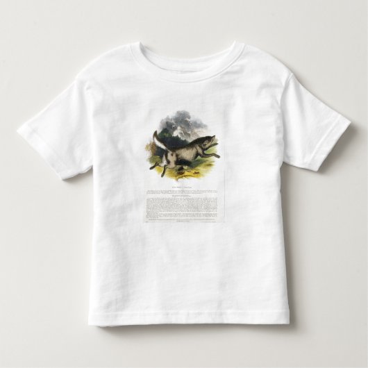 De Wolf (Canis lupus) is een educatieve illustrati Kinder Shirts (Voorkant)