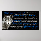 De wolf die je voedt poster (Voorkant)