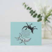 De wolf die voedt briefkaart (Staand voorkant)