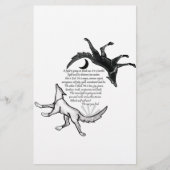 De wolf die voedt briefpapier (Voorkant)