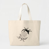 De wolf die voedt grote tote bag (Voorkant)
