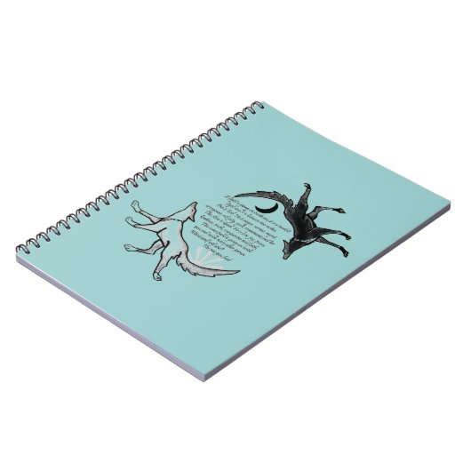 De wolf die voedt notitieboek (Linkerzijde)