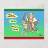 De wolf en Bard Feestdagenkaart (Voorkant)