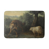 De wolf en het lam (door Jean-Baptiste Oudry) Badmat (Voorkant)
