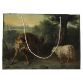 De wolf en het lam (door Jean-Baptiste Oudry) Groot Cadeauzakje (Achterkant)