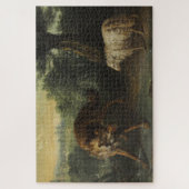 De wolf en het lam (door Jean-Baptiste Oudry) Legpuzzel (Verticaal)
