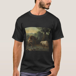 De wolf en het lam (door Jean-Baptiste Oudry) T-shirt